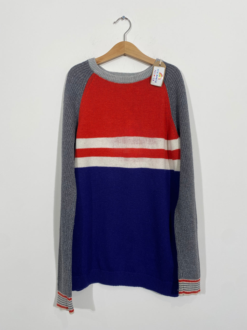 Navy & Red Knitted Jumper (11-12 Years)