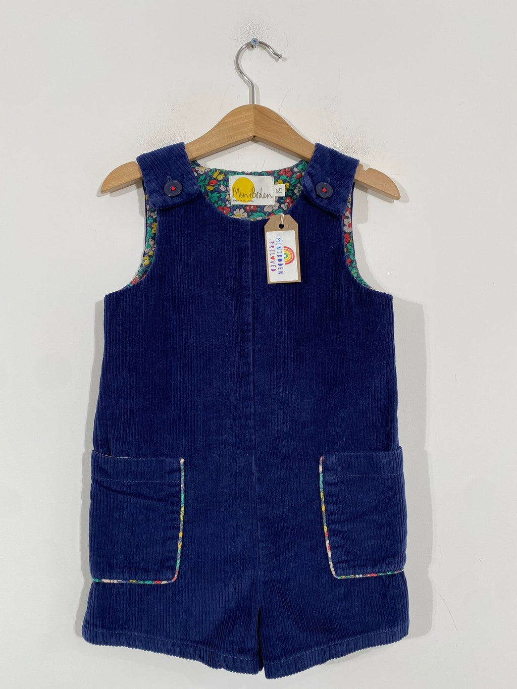 Gorgeous Navy Needlecord Playsuit (4-5 Years)