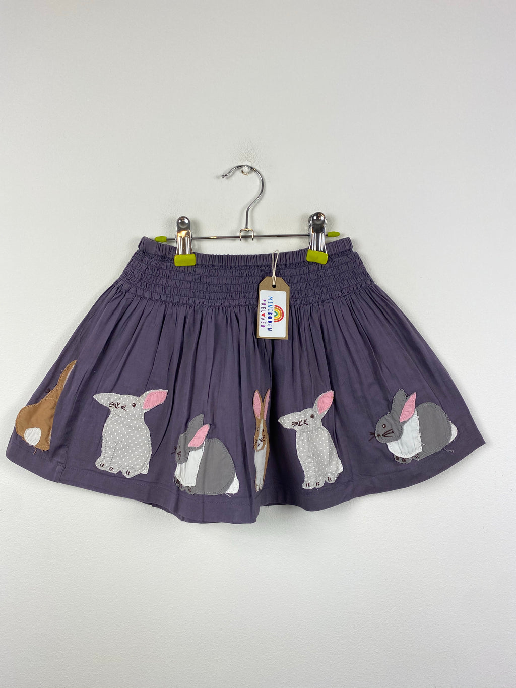 Lovely Appliqué Rabbits Plum Skirt (2-3 Years)