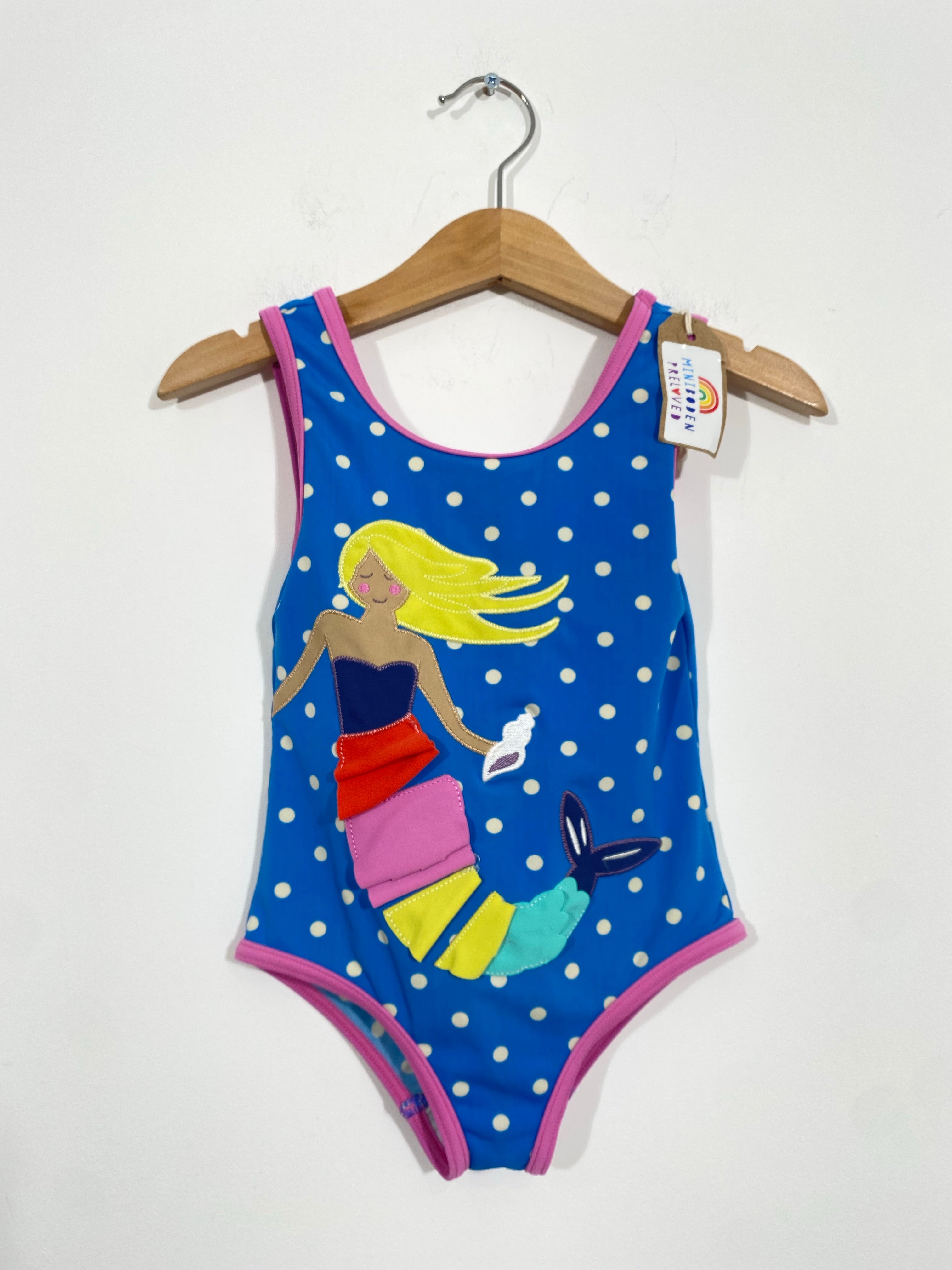 Mini Boden Preloved Mermaid Print Swimsuit (3-4 Years)