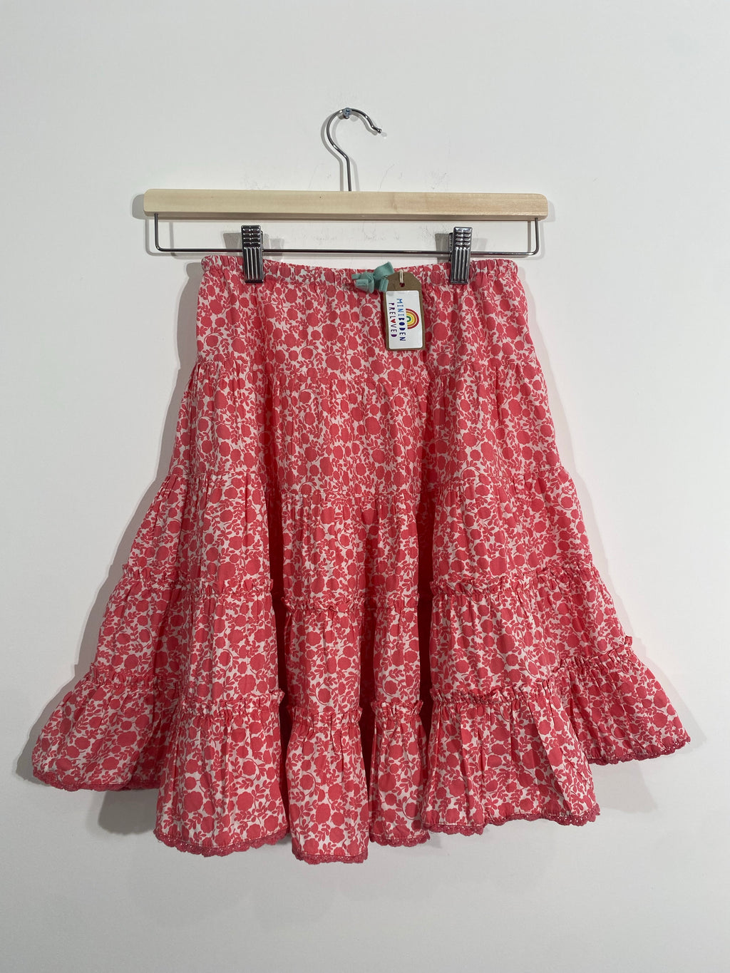 Pretty Pink Floral Twirly Skirt (7-8 Years)