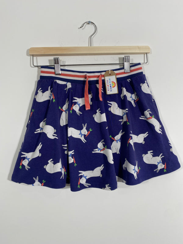 Navy Rabbit Print Skort (9-10 Years)