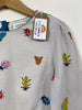 Grey Insect Patterned Blouse (6-7 Years)