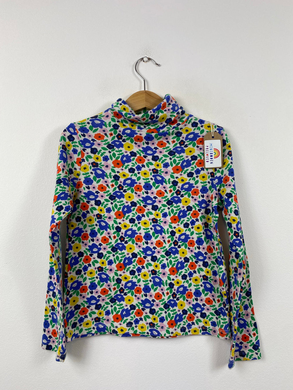 Bright Floral Roll Neck Top (6-7 Years)