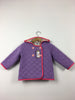 Lilac Quilted Hooded Jacket With Floral Lining (3-6 Months)